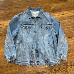 Hatch. The classic maternity jean jacket size large